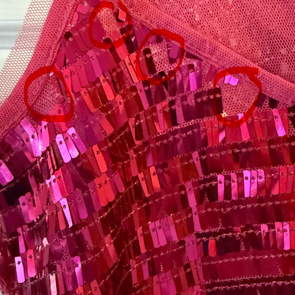Free People Hot Pink Sequin Top - Picture 6 of 6
